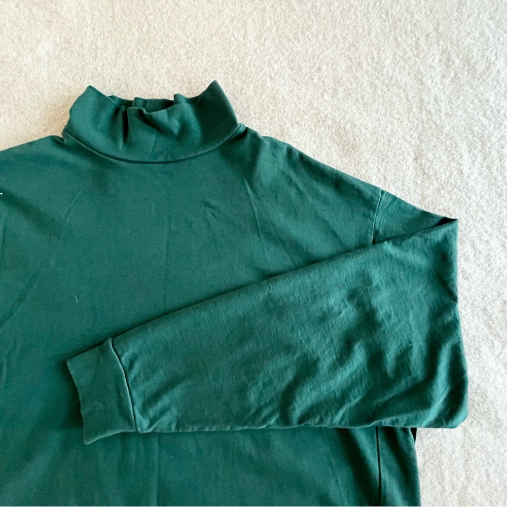 Veritecoeur made in Japan high neck long sleeve tee (green) - Picture 5 of 10